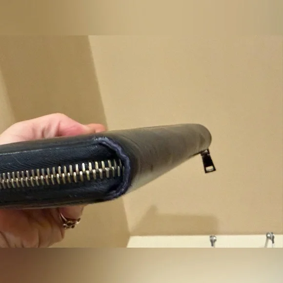 Prada Saffiano Leather Long Black Zippy Wallet - Picture 7 of 16